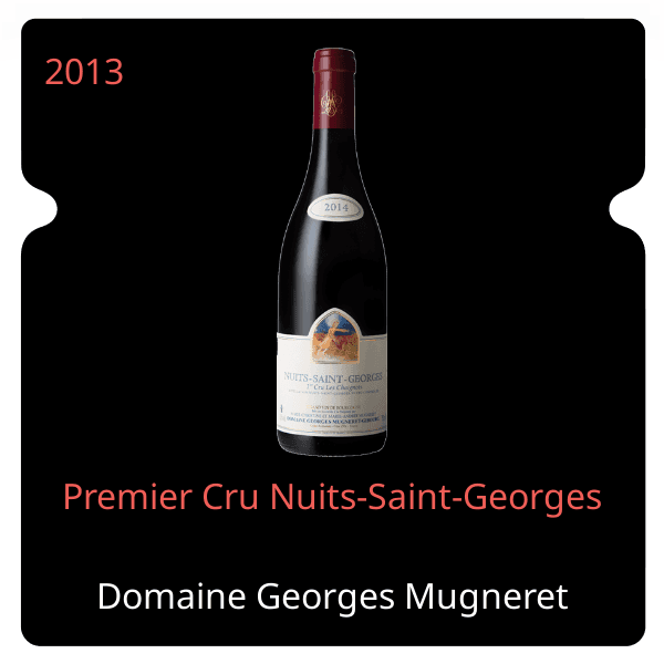 Georges Mugneret Gibourg Premier Cru Nuits-Saint-Georges 2013