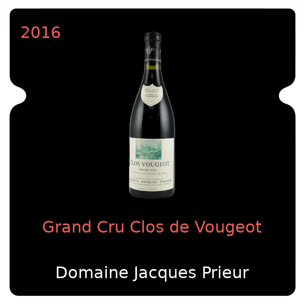 Jacques Prieur Grand Cru Clos de Vougeot 2016