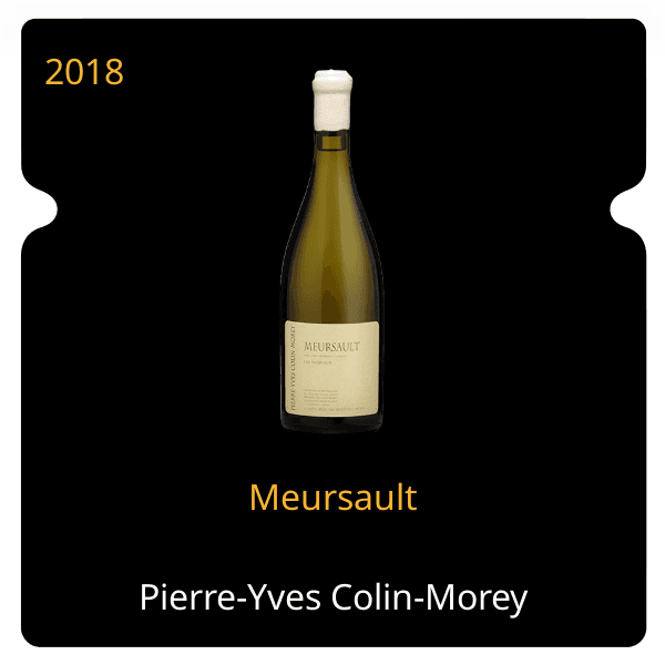 Pierre-Yves Colin-Morey Meursault 2018