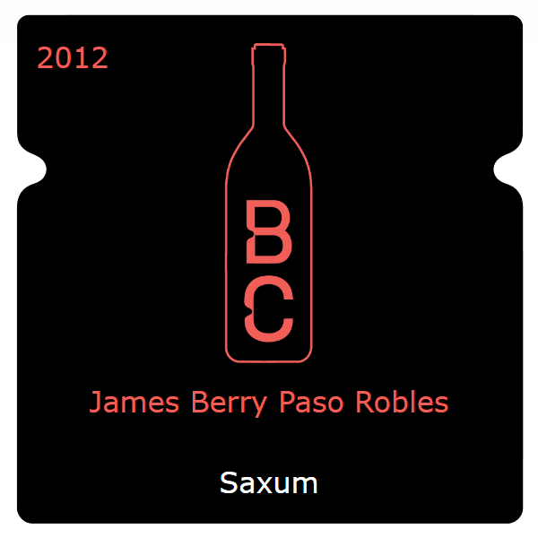Saxum James Berry Paso Robles 2012