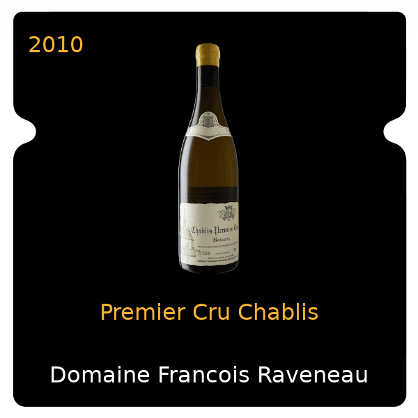 Francois Raveneau Premier Cru Chablis 2010