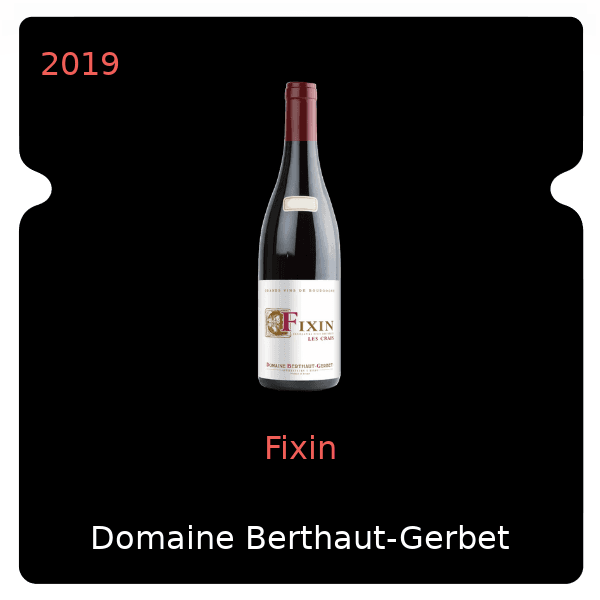 Berthaut-Gerbet Fixin 2019