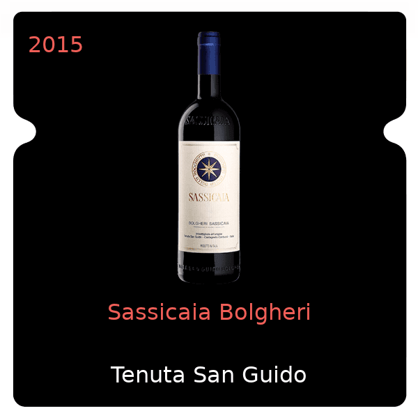 San Guido Sassicaia Bolgheri 2015