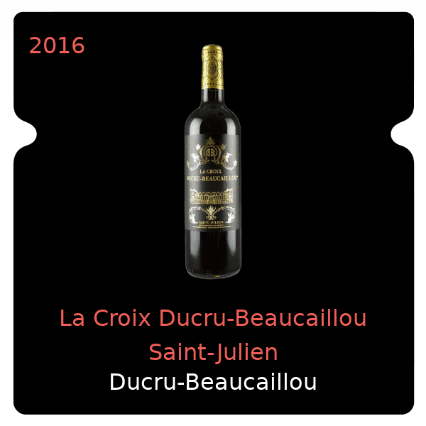 Ducru-Beaucaillou La Croix Ducru-Beaucaillou Saint-Julien 2016