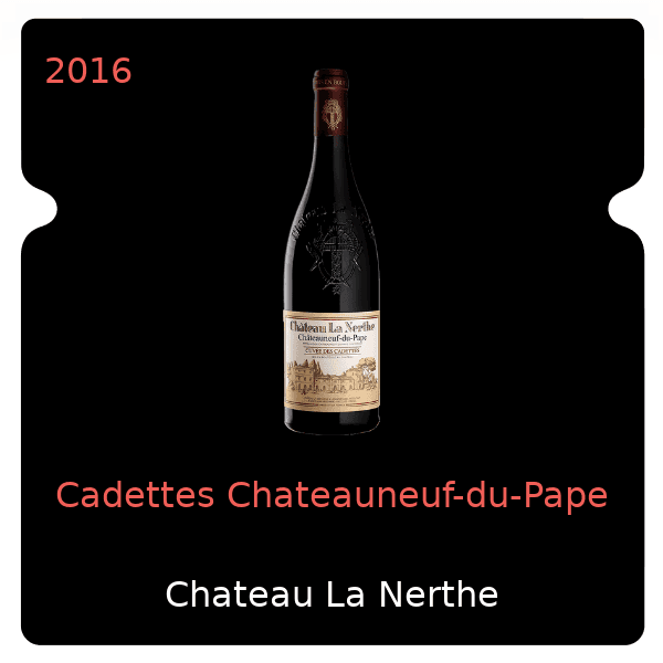 Nerthe Cadettes Chateauneuf-du-Pape 2016
