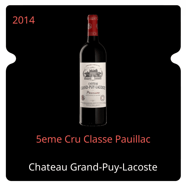Grand-Puy-Lacoste 5eme Cru Classe Pauillac 2014