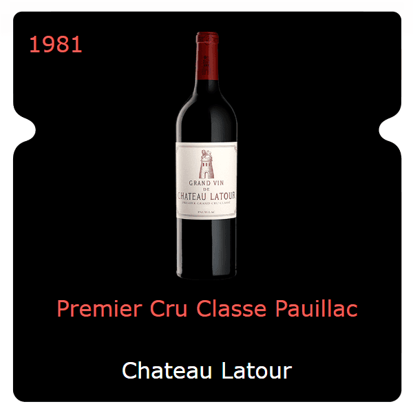 Latour Premier Cru Classe Pauillac 1981