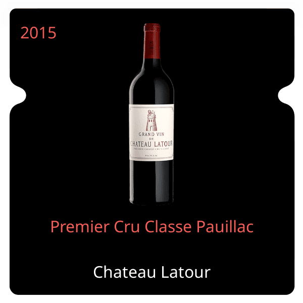 Latour Premier Cru Classe Pauillac 2015
