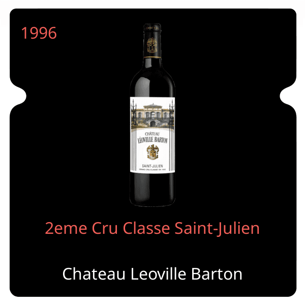 Leoville Barton 2eme Cru Classe Saint-Julien 1996