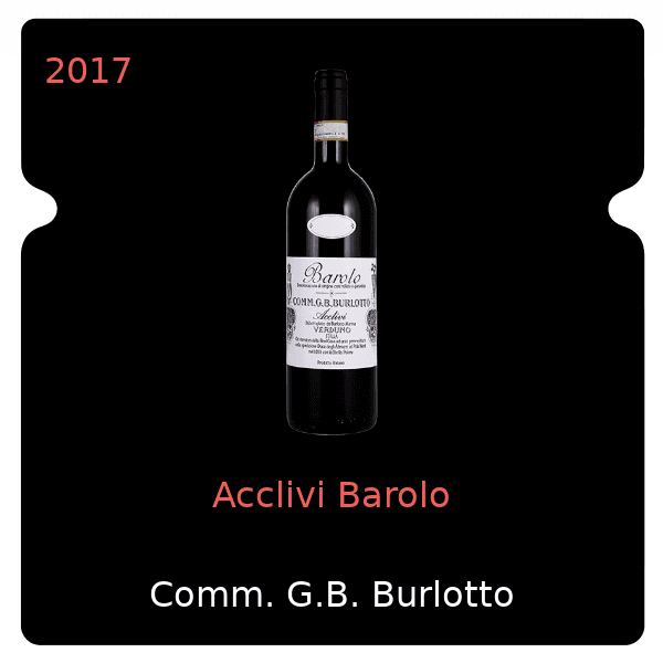 Comm. G.B. Burlotto Acclivi Barolo 2017