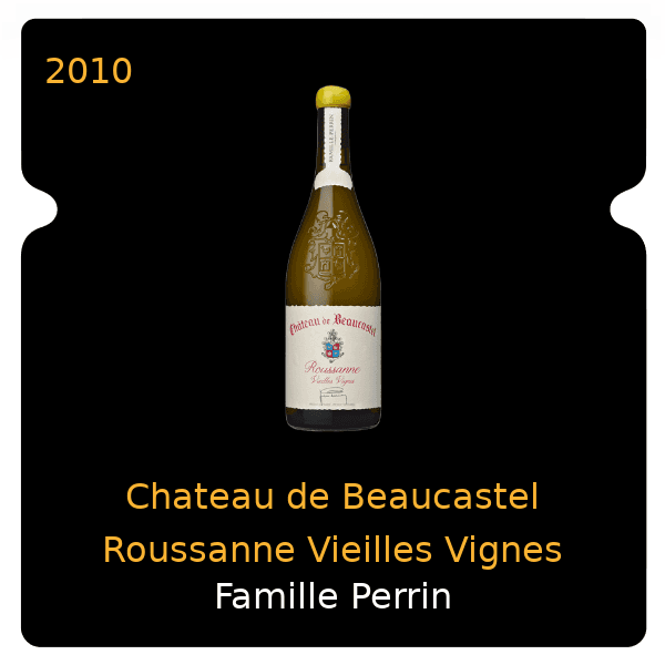 Famille Perrin Chateau de Beaucastel Roussanne Vieilles Vignes Chateauneuf-du-Pape 2010