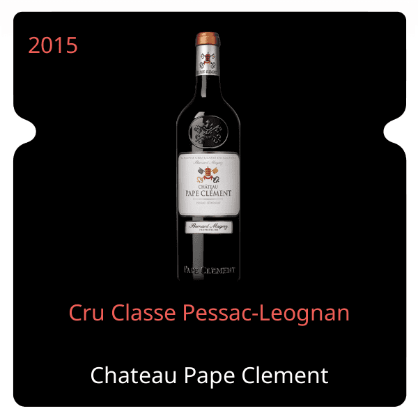 Pape Clement Cru Classe Pessac-Leognan 2015