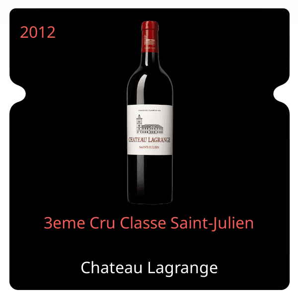 Lagrange 3eme Cru Classe Saint-Julien 2012
