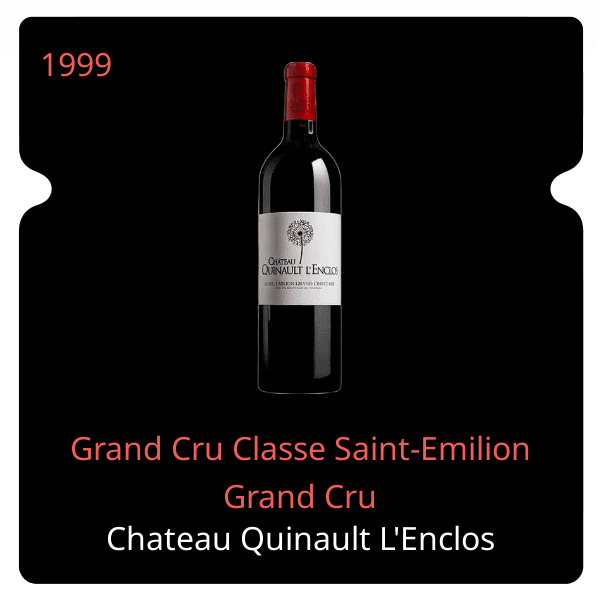 Quinault L'Enclos Grand Cru Classe Saint-Emilion Grand Cru 1999