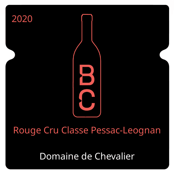 Chevalier Rouge Cru Classe Pessac-Leognan 2020