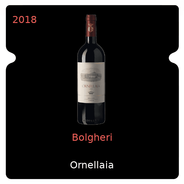 Ornellaia Bolgheri 2018