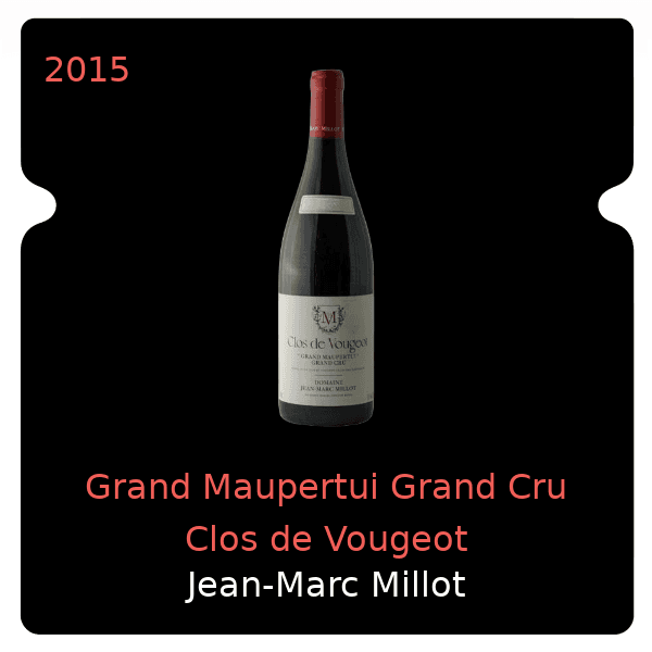 Jean-Marc Millot Grand Maupertui Grand Cru Clos de Vougeot 2015