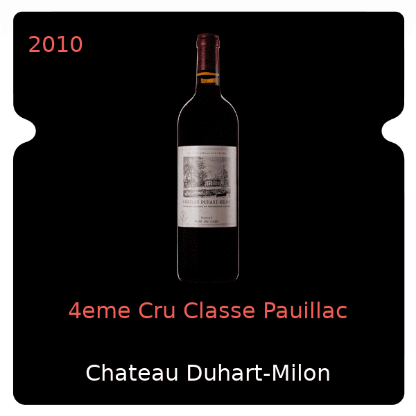 Duhart-Milon 4eme Cru Classe Pauillac 2010