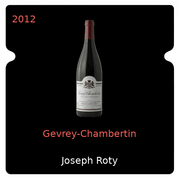 Joseph Roty Gevrey-Chambertin 2012