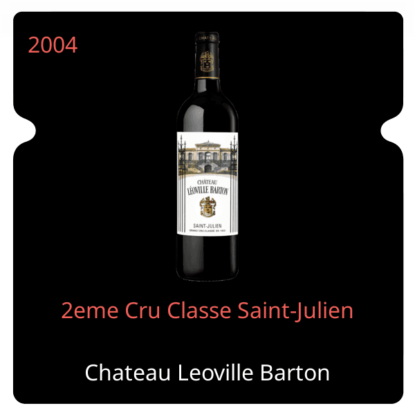 Leoville Barton 2eme Cru Classe Saint-Julien 2004