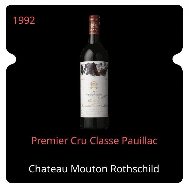 Mouton Rothschild Premier Cru Classe Pauillac 1992