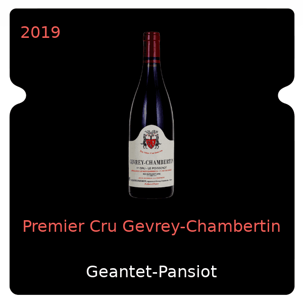 Geantet-Pansiot Premier Cru Gevrey-Chambertin 2019
