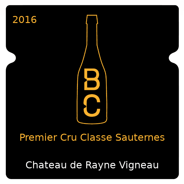 Vieux Chateau Certan Premier Cru Classe Sauternes 2016