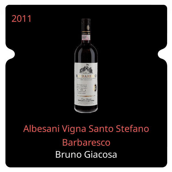 Bruno Giacosa Albesani Vigna Santo Stefano Barbaresco 2011