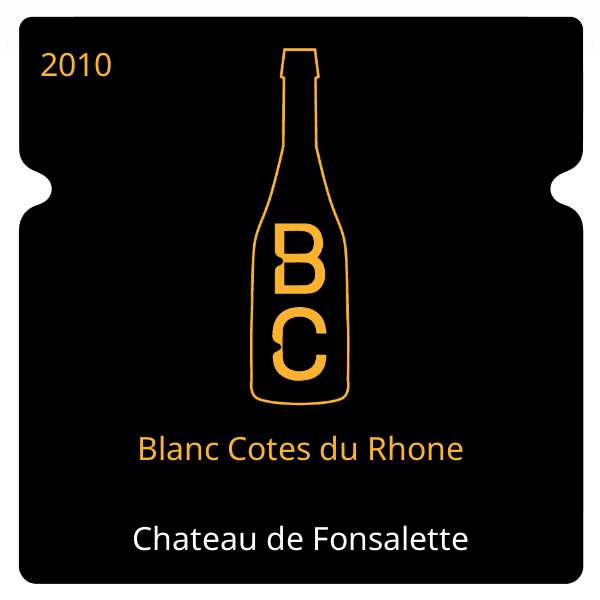 Fonsalette Blanc Cotes du Rhone 2010