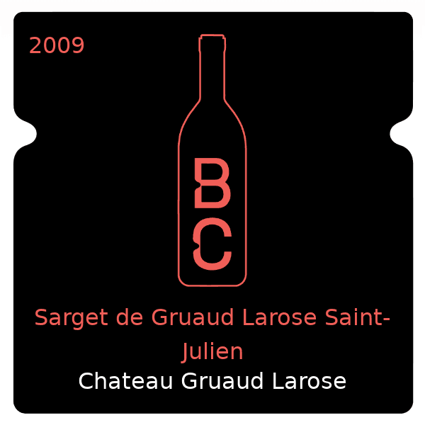 Gruaud Larose Sarget de Gruaud Larose Saint-Julien 2009
