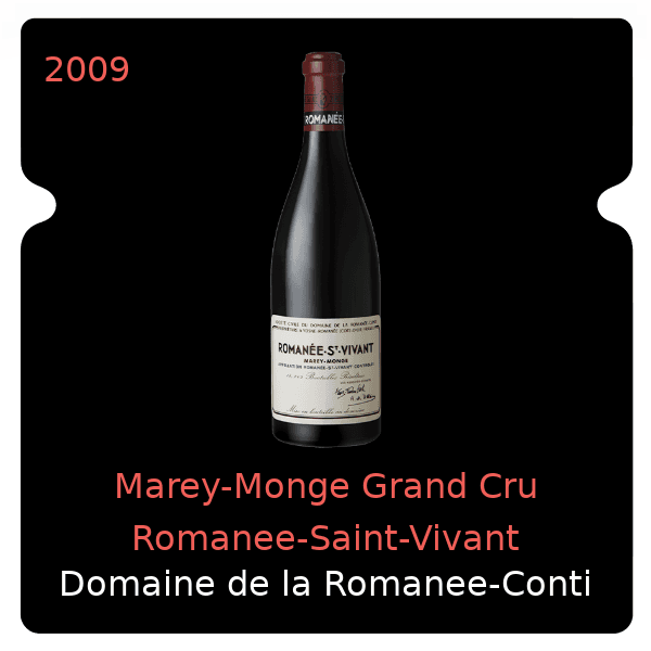 Romanee-Conti Marey-Monge Grand Cru Romanee-Saint-Vivant 2009