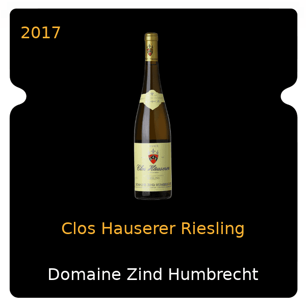 Zind Humbrecht Clos Hauserer Riesling 2017