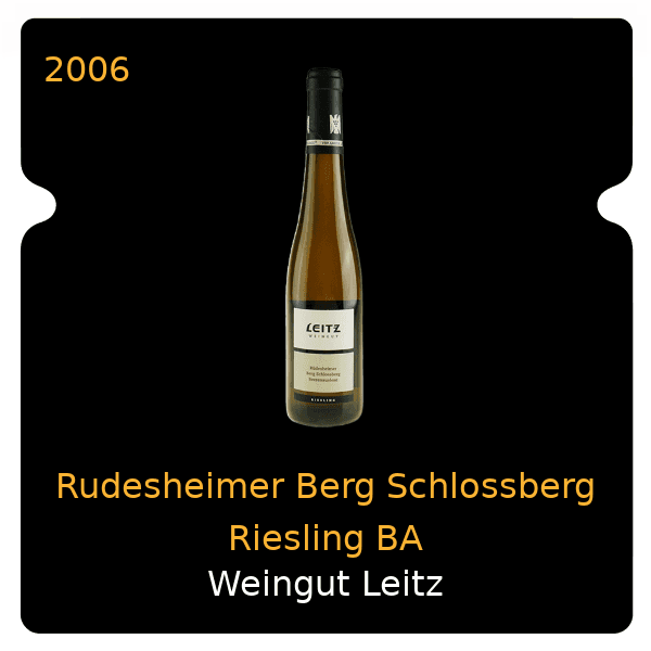 Wegeler Rudesheimer Berg Schlossberg Riesling BA 2006