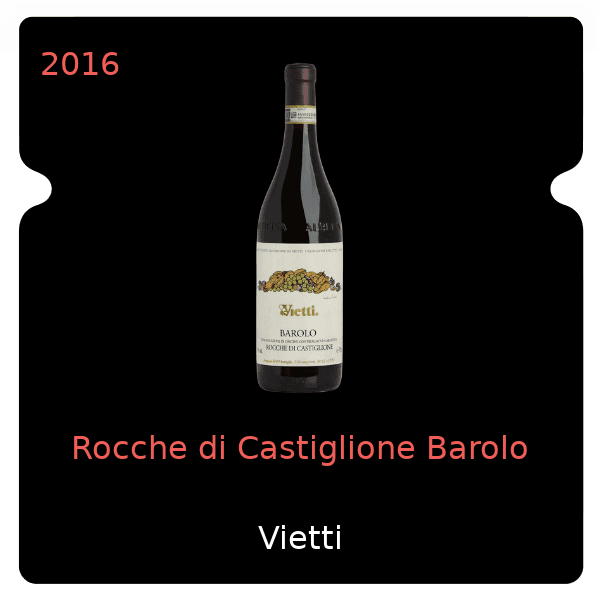 Vietti Rocche di Castiglione Barolo 2016