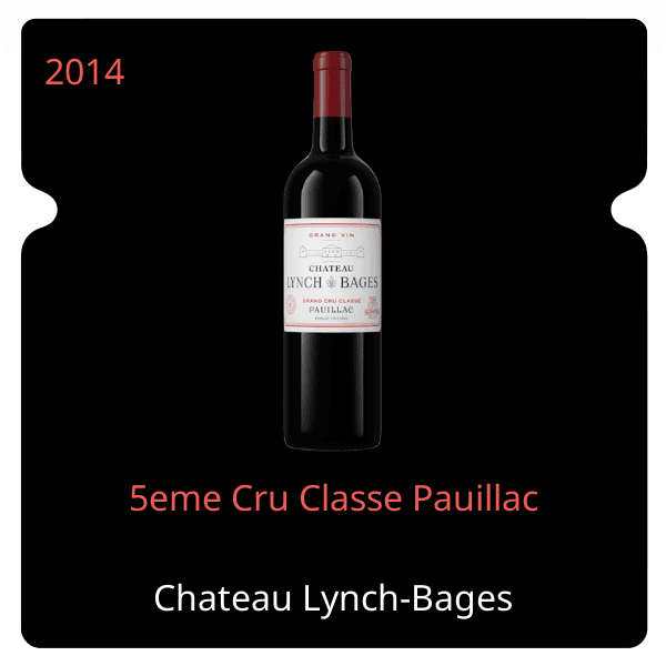 Lynch-Bages 5eme Cru Classe Pauillac 2014