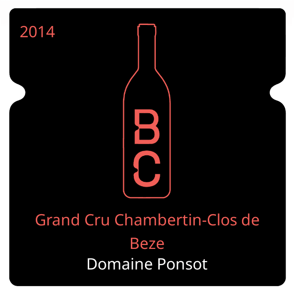 Ponsot Grand Cru Chambertin-Clos de Beze 2014