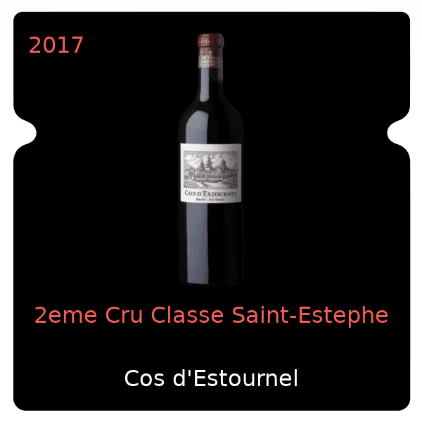 Cos d'Estournel 2eme Cru Classe Saint-Estephe 2017