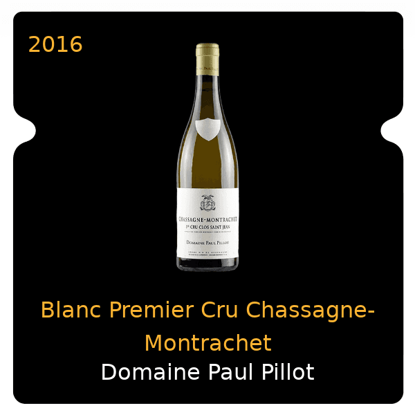 Paul Pillot Blanc Premier Cru Chassagne-Montrachet 2016