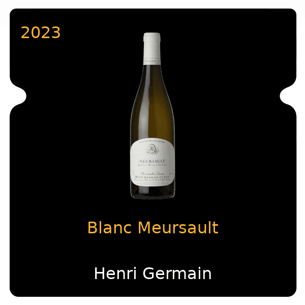 Henri Germain Blanc Meursault 2023