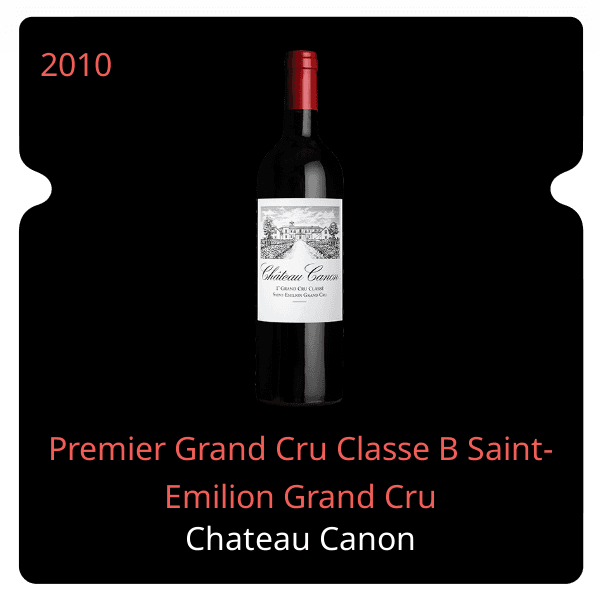 Canon Premier Grand Cru Classe B Saint-Emilion Grand Cru 2010