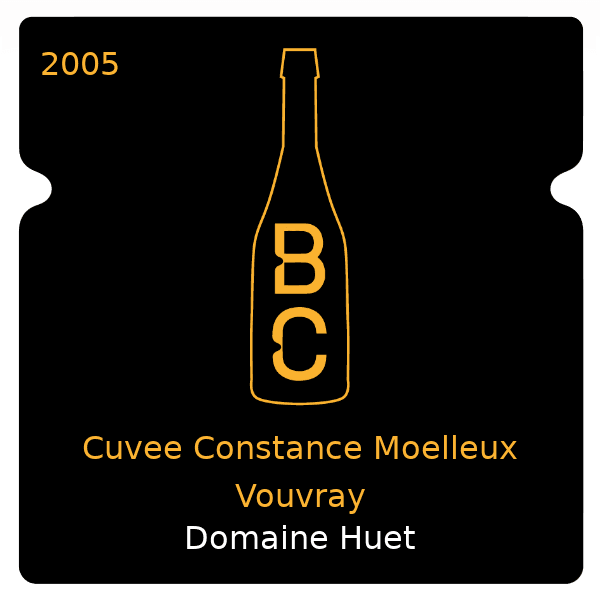 Huet Cuvee Constance Moelleux Vouvray 2005