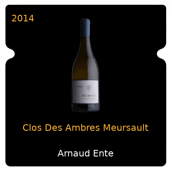Arnaud Ente Clos Des Ambres Meursault 2014
