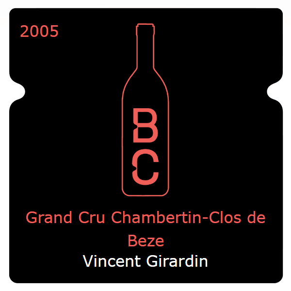 Vincent Girardin Grand Cru Chambertin-Clos de Beze 2005