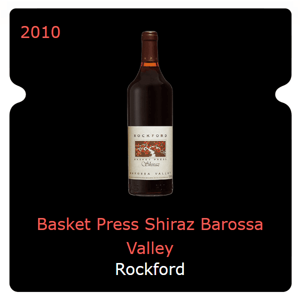 Rockford Basket Press Shiraz Barossa Valley 2010