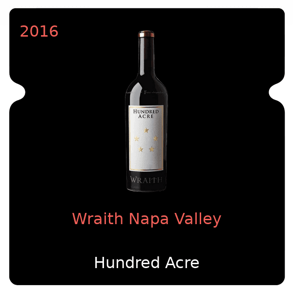 Hundred Acre Wraith Napa Valley 2016