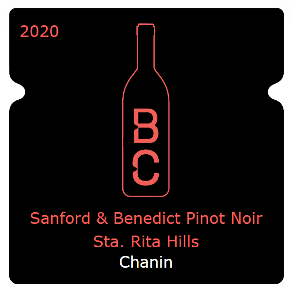 Chanin Sanford & Benedict Pinot Noir Sta. Rita Hills 2020