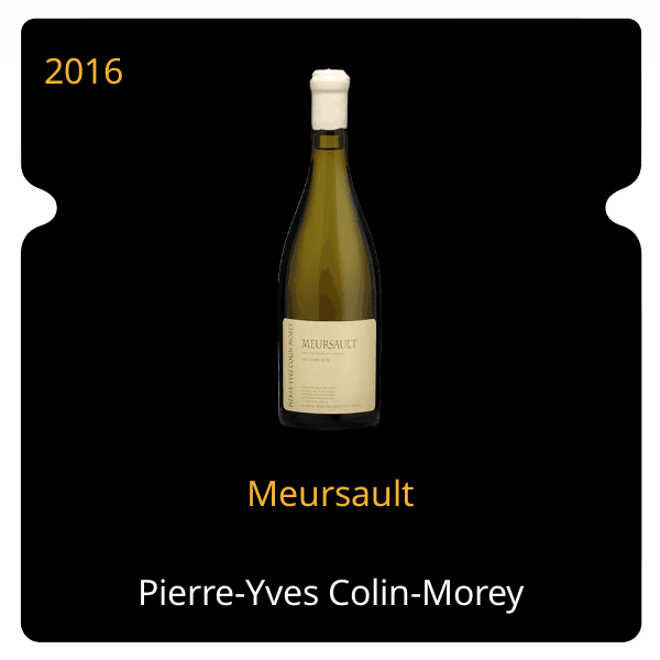Pierre-Yves Colin-Morey Meursault 2016