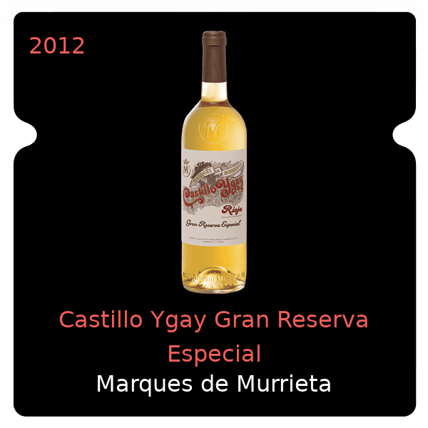 Marques de Murrieta Castillo Ygay Gran Reserva Especial 2012