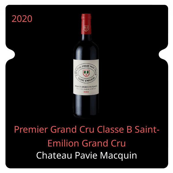 Pavie Macquin Premier Grand Cru Classe B Saint-Emilion Grand Cru 2020