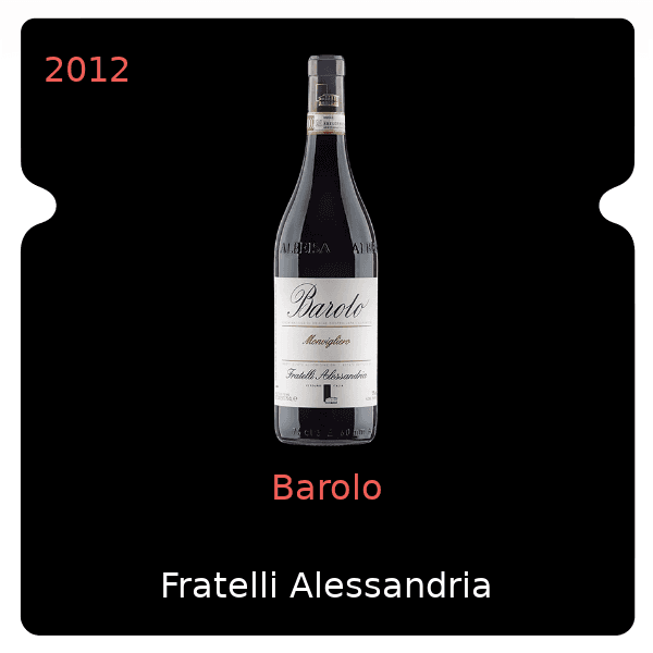Fratelli Alessandria Barolo 2012